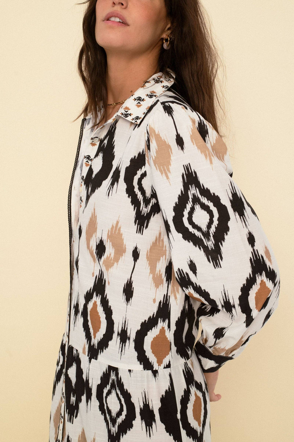 Sonmer Carmen Dress Ecru