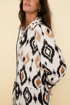 Sonmer Carmen Dress Ecru