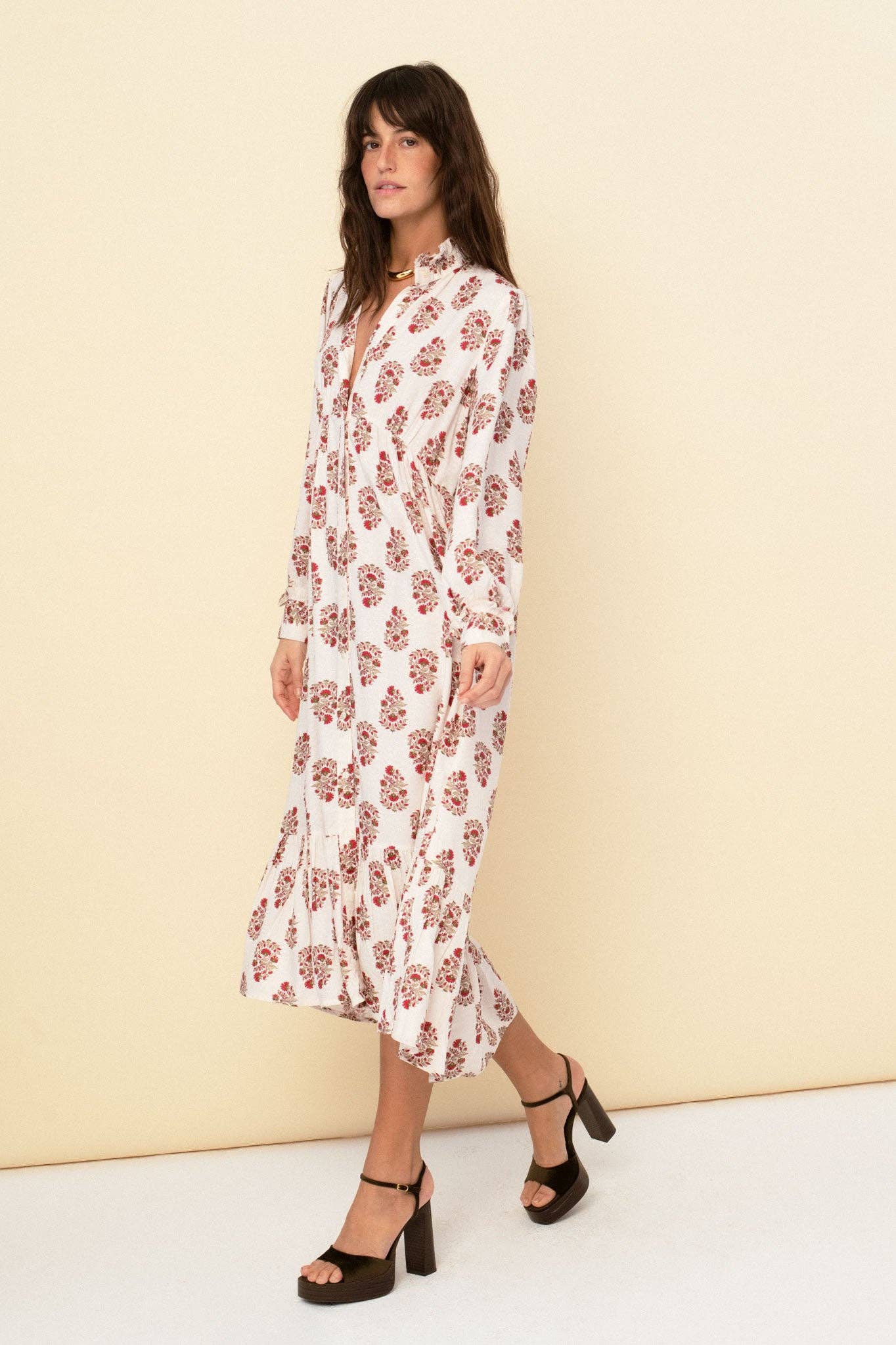 Juana dress red