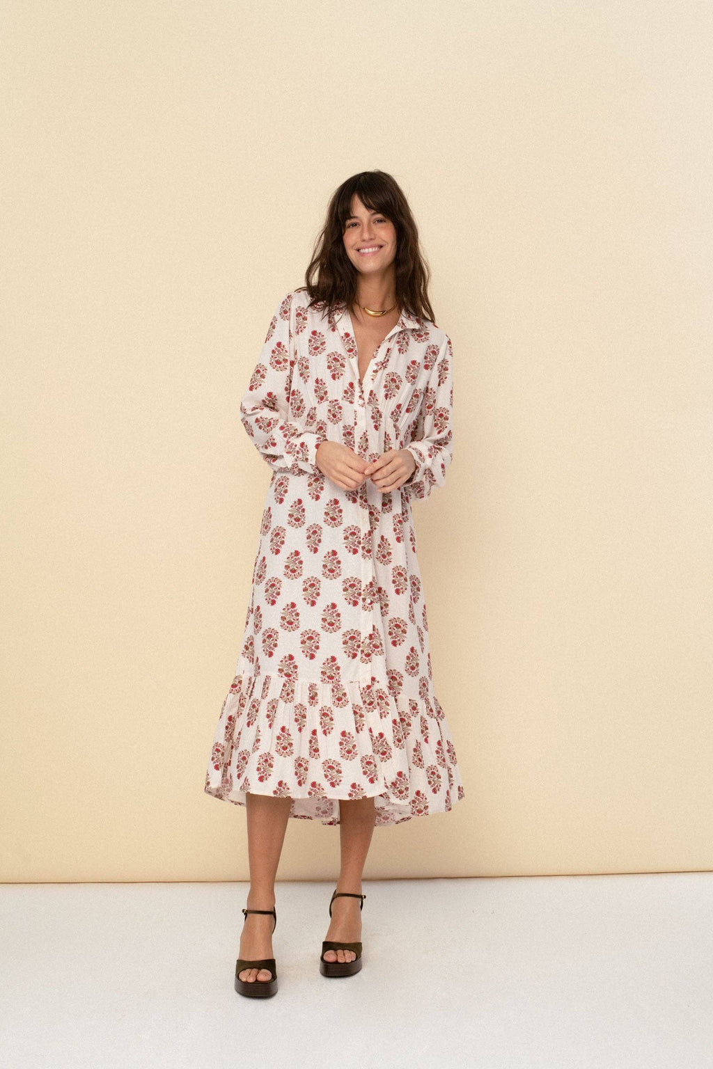 Juana dress red
