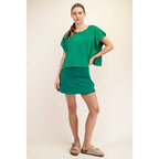 COTTON SLUB OPEN BACK TOP