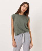 PACT Organic Cotton  Featherweight Slub Relaxed Muscle Tee