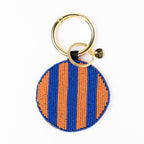 INK+ALLOY Beaded Bag Charm Blue + Orange