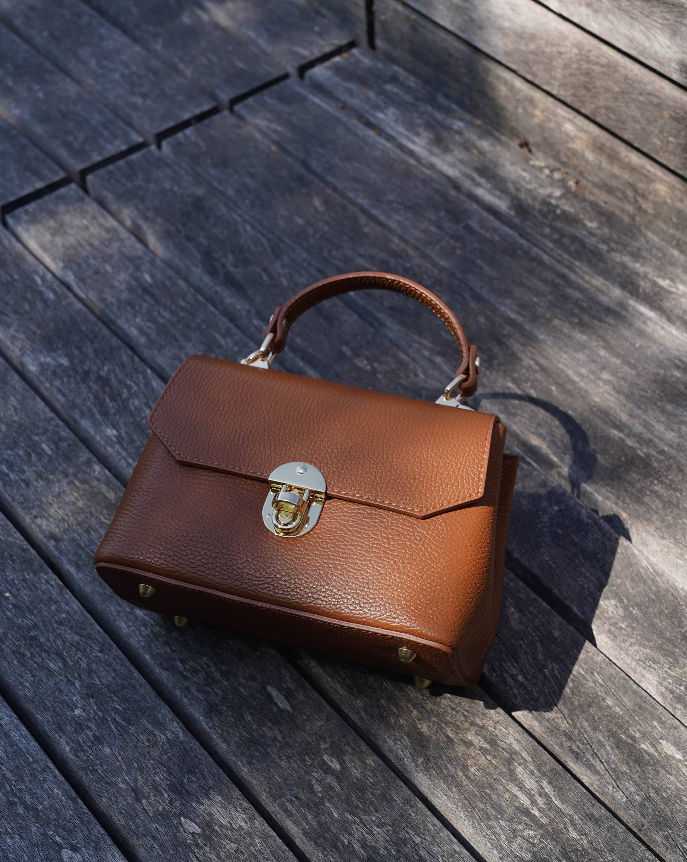Genuine Dollaro Leather Crossbody Bag