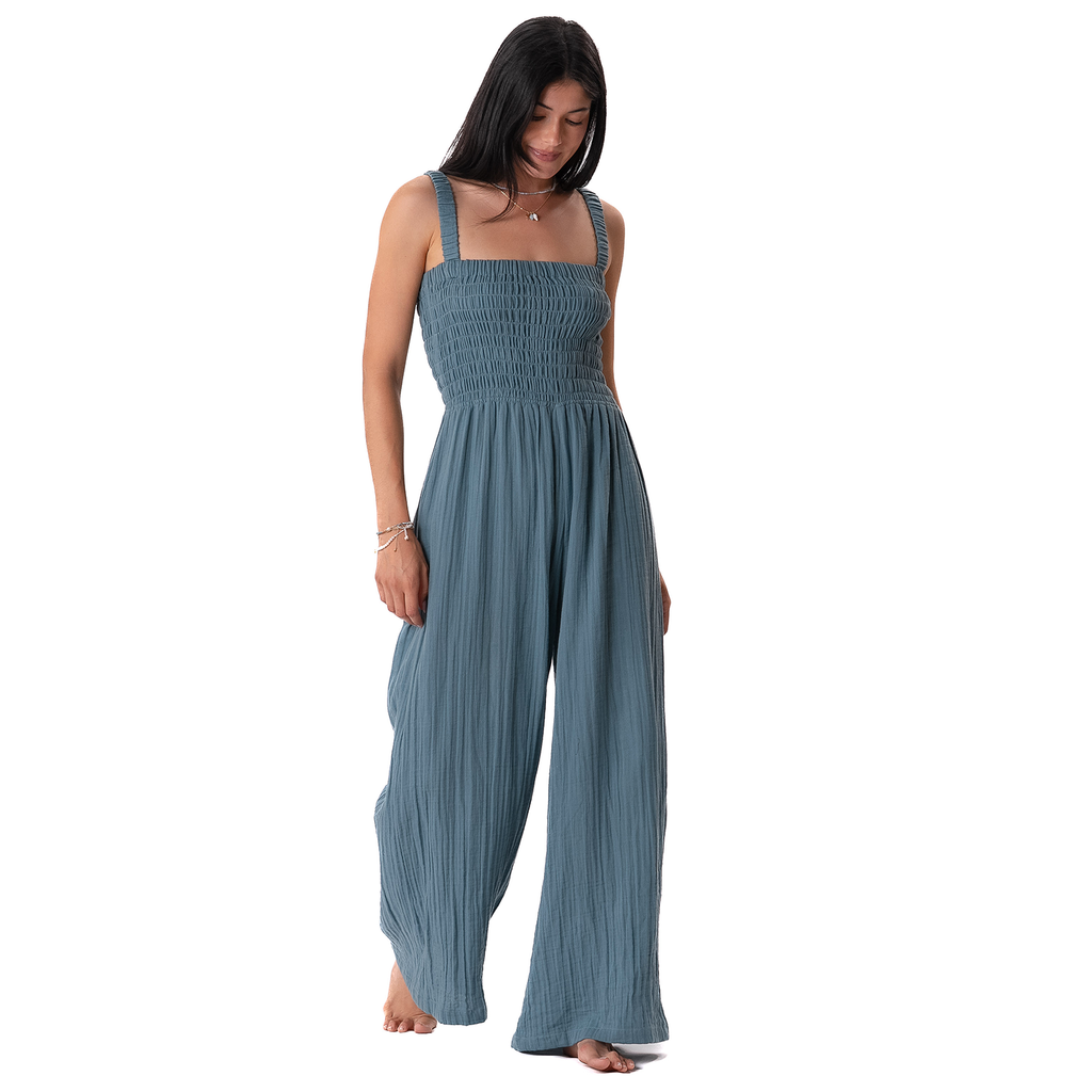 Lotus and Luna New Moon Blue Sundial Jumpsuit