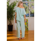 COTTON SLUB BARREL PANT