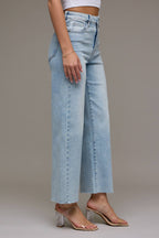 Hidden Light Wash Clean Stretch Wideleg