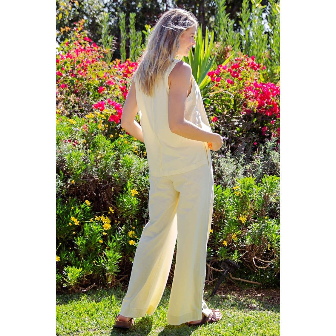 COTTON SLUB LAID-BACK CHIC SET