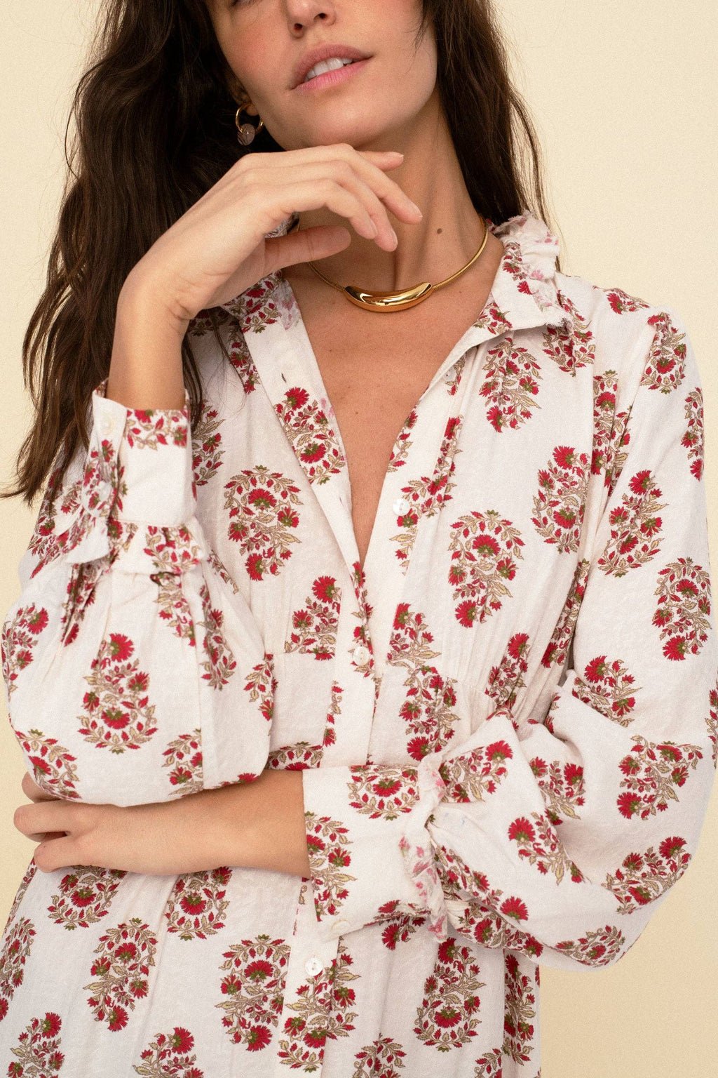 Juana dress red