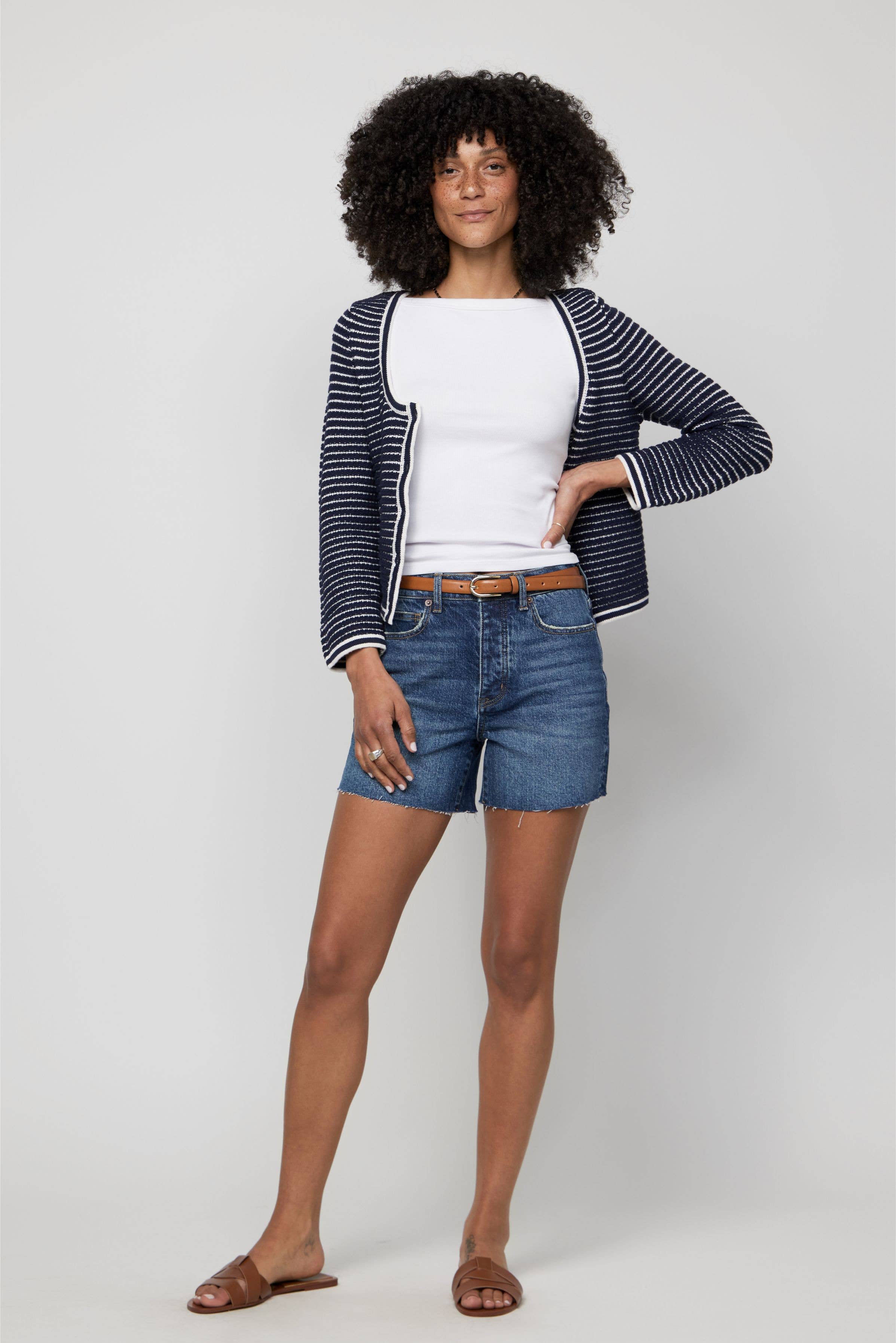 Oliver Logan Bedford High Rise Shorts