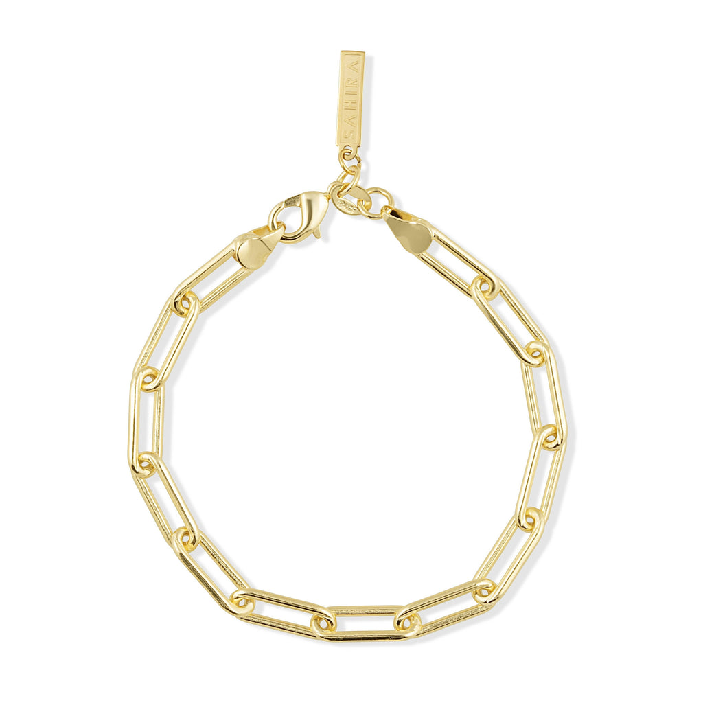 Carrie Paperclip Bracelet Sahira Jewelry Design