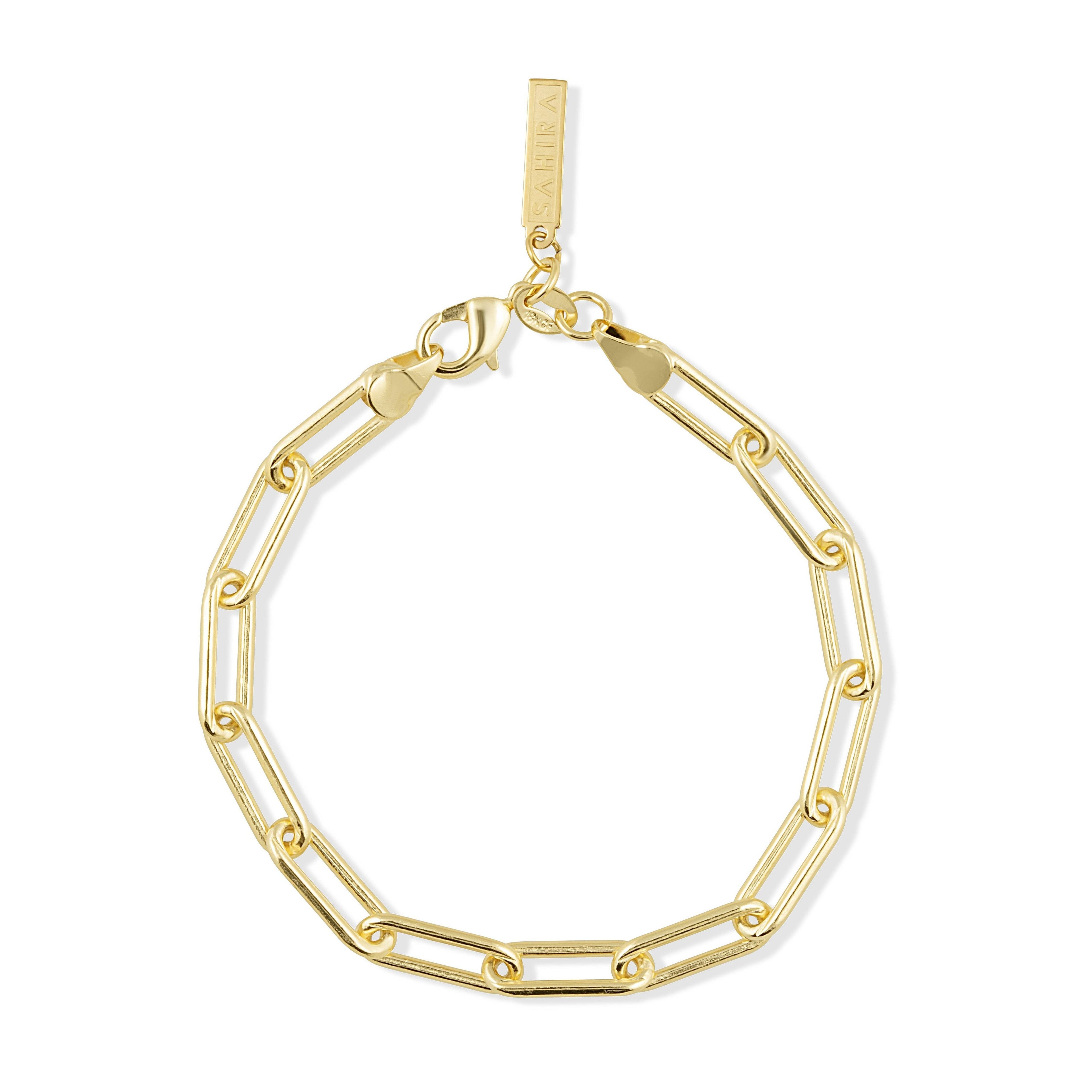 Carrie Paperclip Bracelet Sahira Jewelry Design