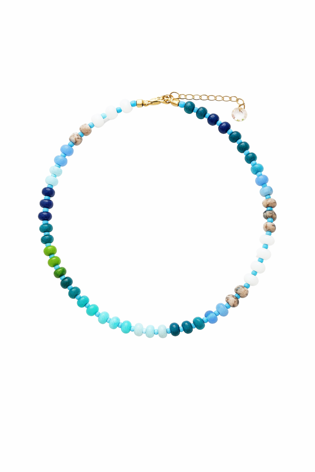 Sahira Bora Bora Blue Beaded Necklace