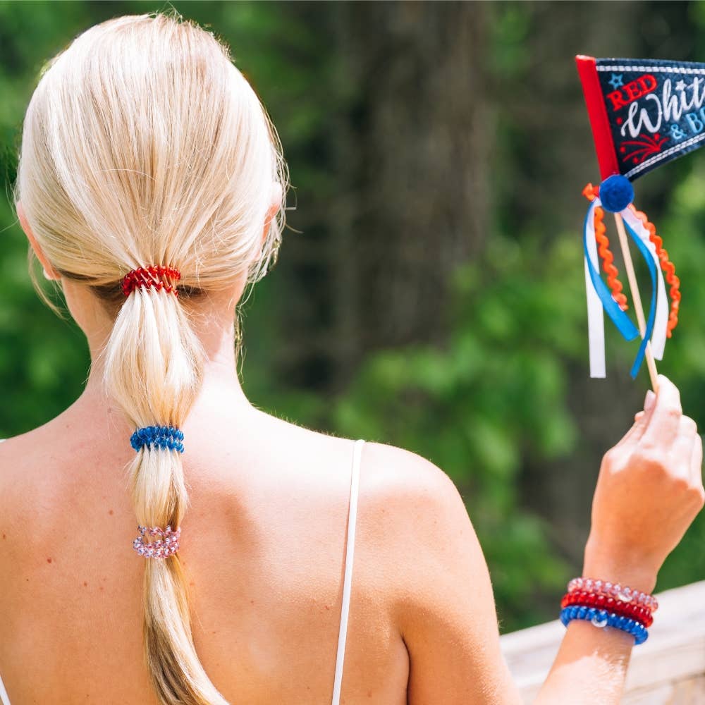 TELETIES Patriot Pop Small Hair Ties