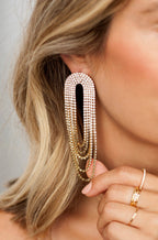 ETTIKA Crystal Drape Fringe Earrings