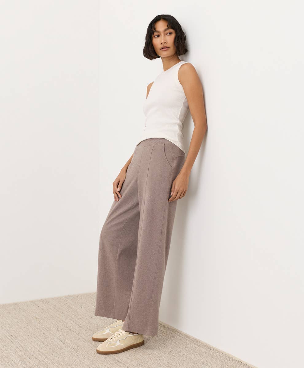 PACT Airplane Pintuck Wide Leg Pant
