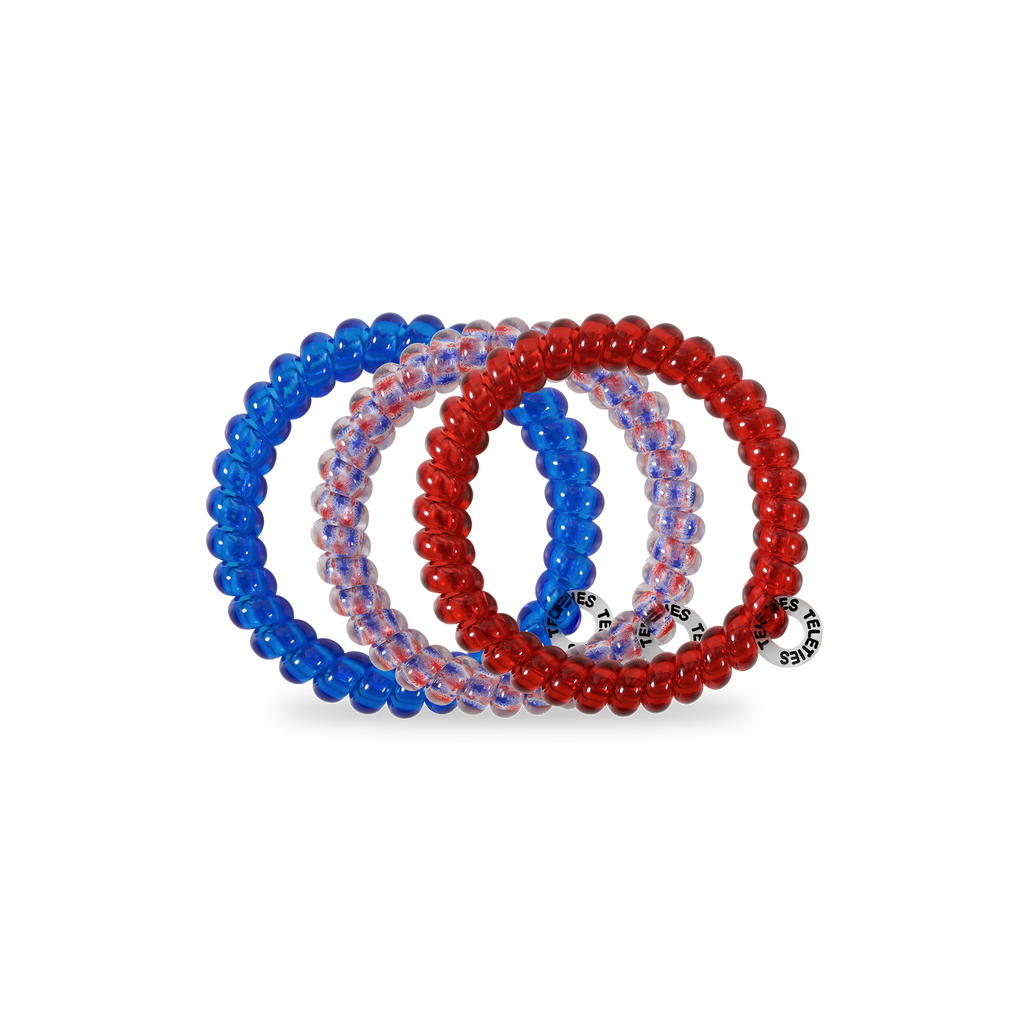 TELETIES Patriot Pop Small Hair Ties