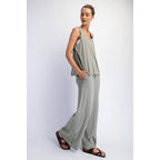 COTTON SLUB LAID-BACK CHIC SET