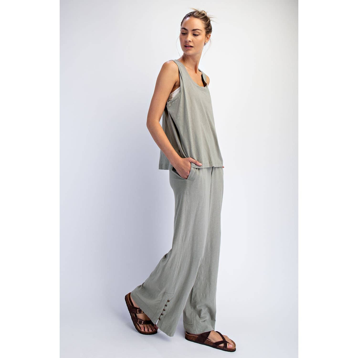 COTTON SLUB LAID-BACK CHIC SET