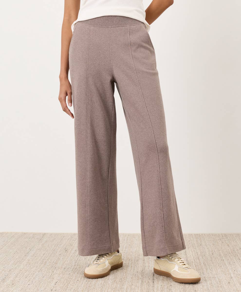 PACT Airplane Pintuck Wide Leg Pant