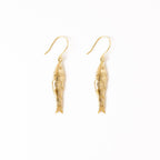 INK+ALLOY Sally Fish Dangle Earrings Brass