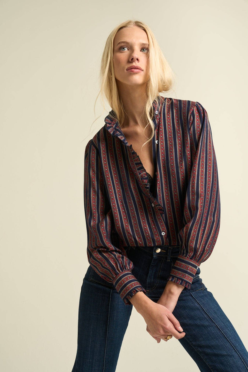Sonmer Emma Blouse  Blue