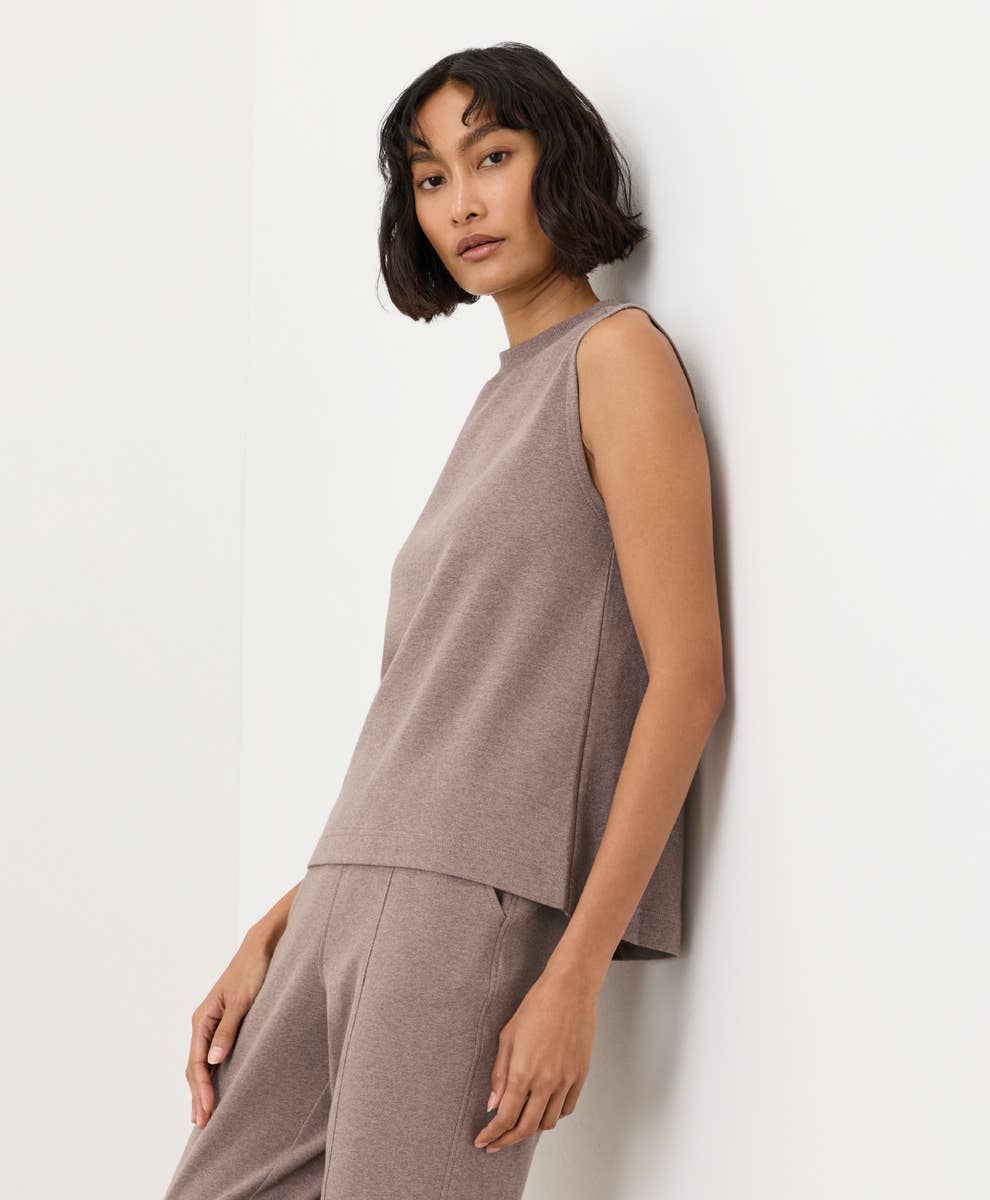 PACT Airplane Mock Neck Shell