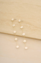 ETTIKA Dripping Pearl Delicate Drop Earrings