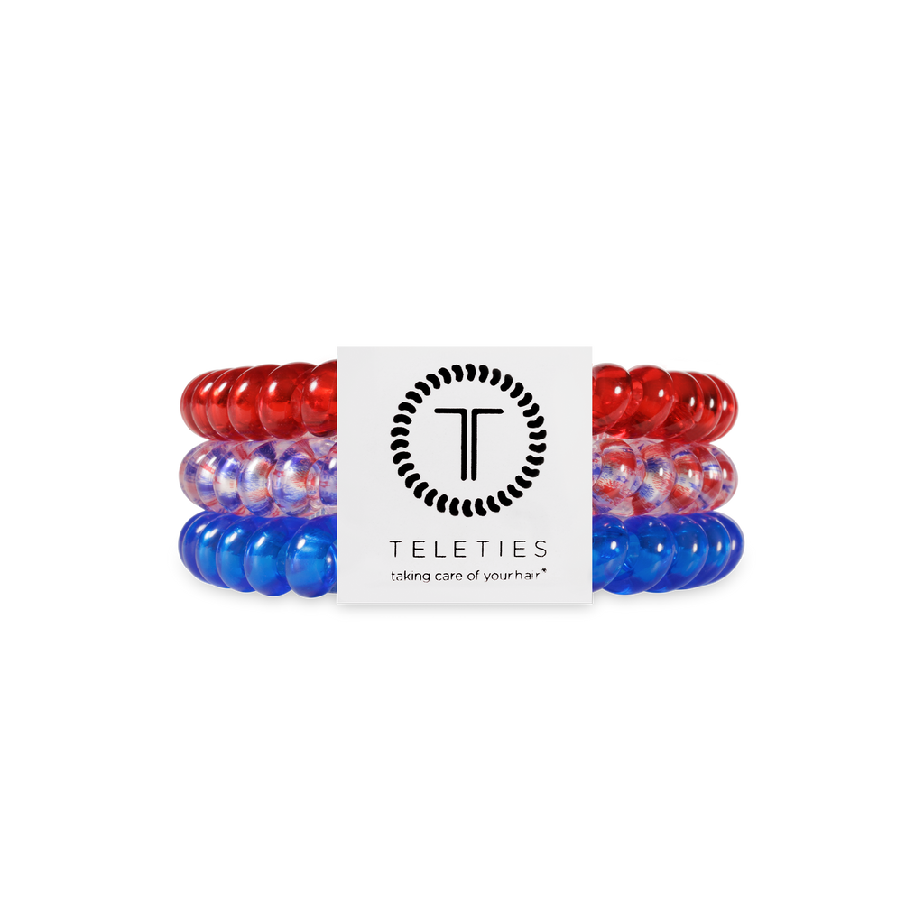 TELETIES Patriot Pop Small Hair Ties