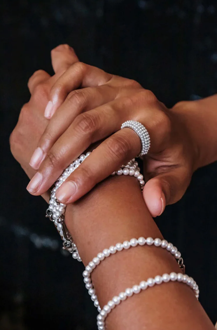 MARRIN COSTELLO AUGUSTA BRACELET 4mm - pearl