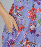 AMRANIS Violet Wings Midi Dress