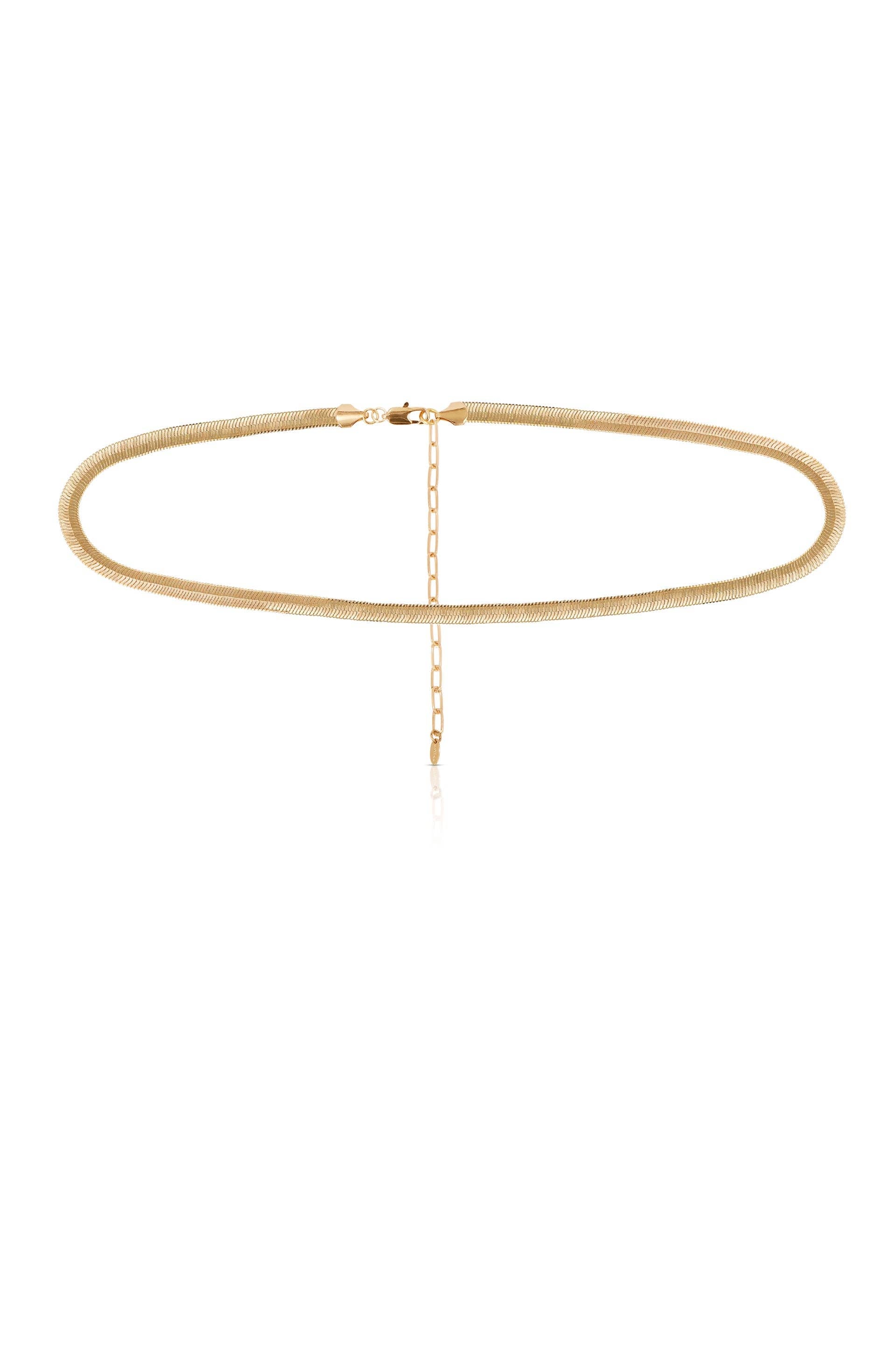 ETTIKA Gold Herringbone Waist Chain