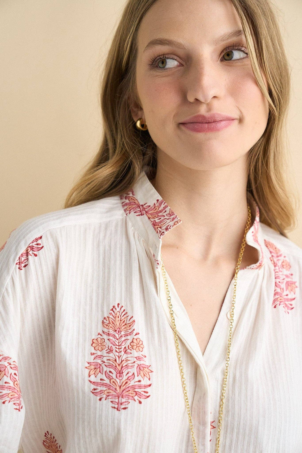 Sonmer Alexa Blouse White/Pink