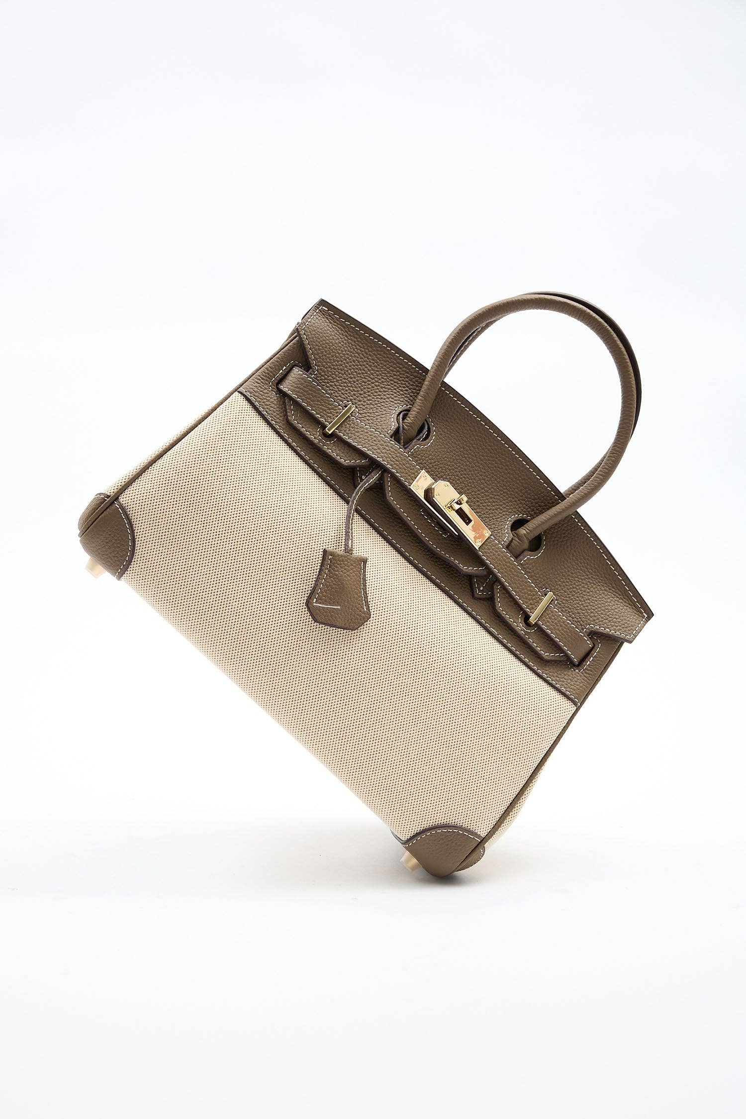 Orsay Bag with Genuine Leather – Khaki
