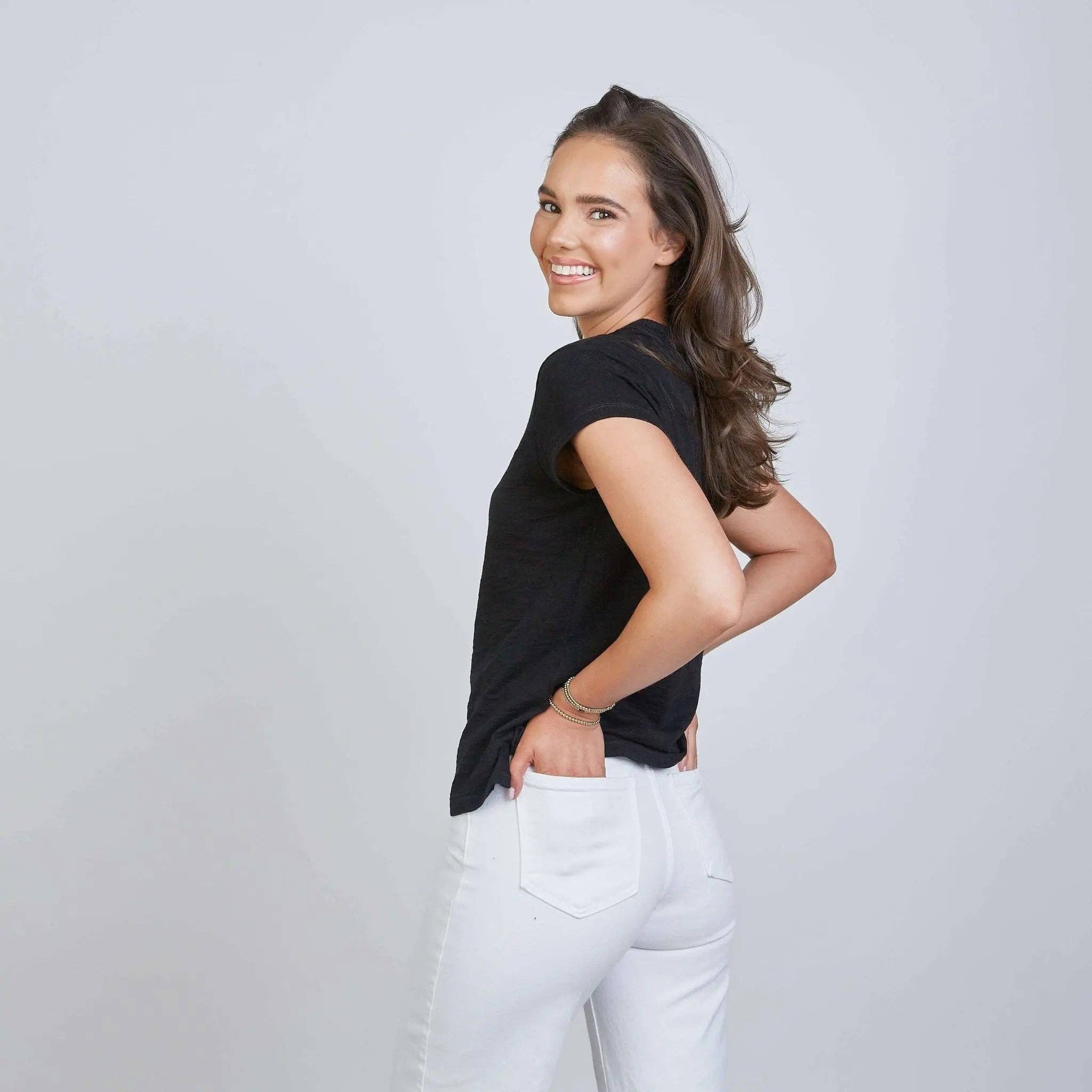 Country Club Tee in Black - Short Sleeve