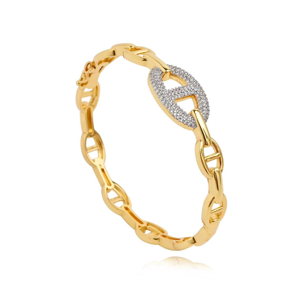 Sahira Rosie Two Tone Pave Bracelet