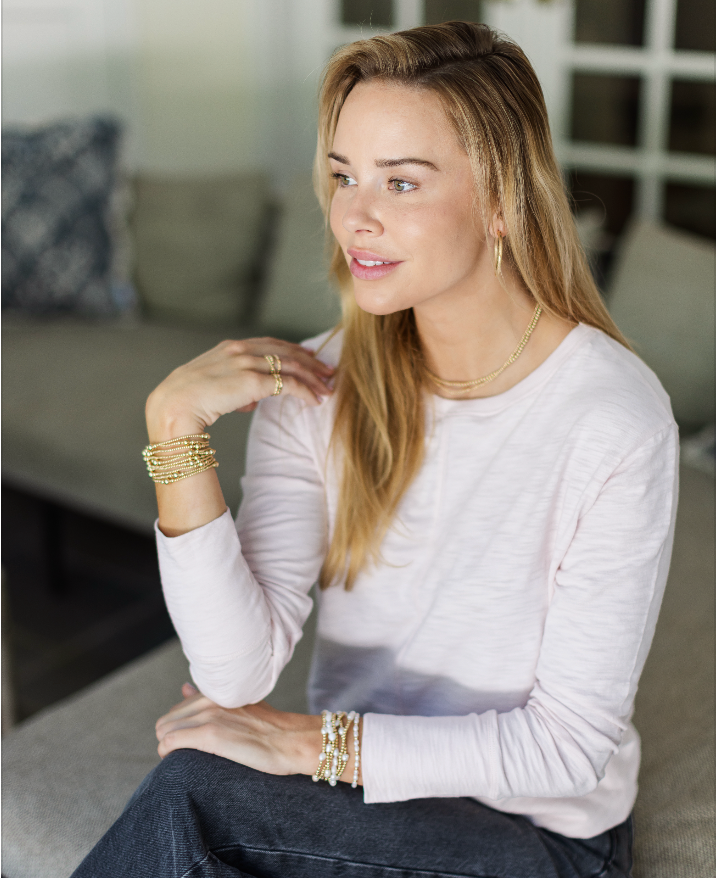 Celia Perfect Length Tee in Pink- Long Sleeve