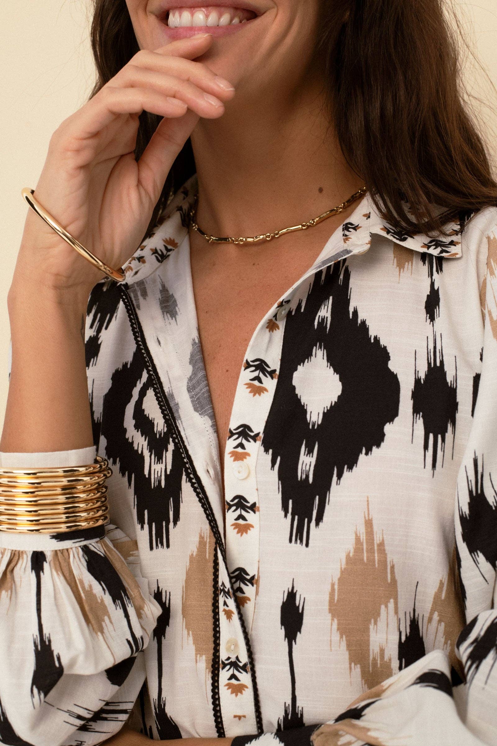 Sonmer Carmen Dress Ecru