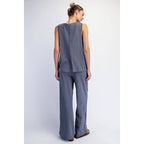 COTTON SLUB LAID-BACK CHIC SET