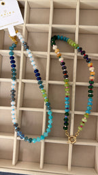 Sahira Seamoss Beaded Toggle Necklace