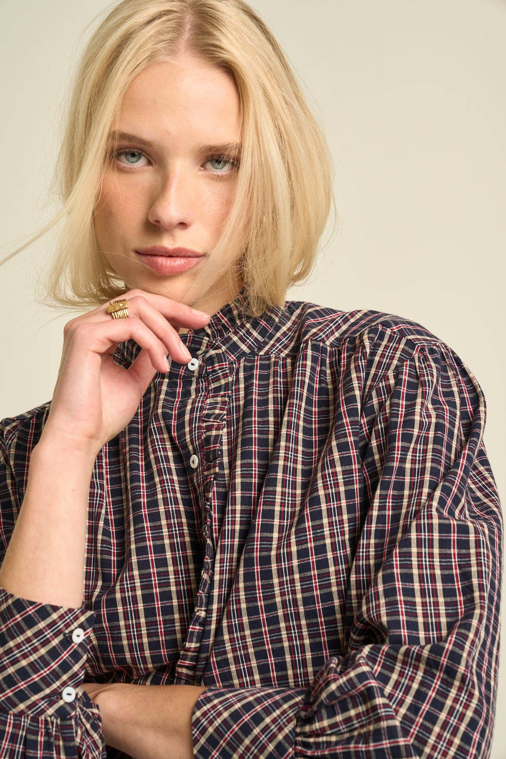 Sonmer Alexa Blouse Navy
