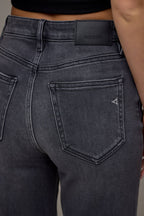 Hidden Jeans Charcoal Wash Clean Stretch Wide Straight