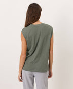 PACT Organic Cotton  Featherweight Slub Relaxed Muscle Tee