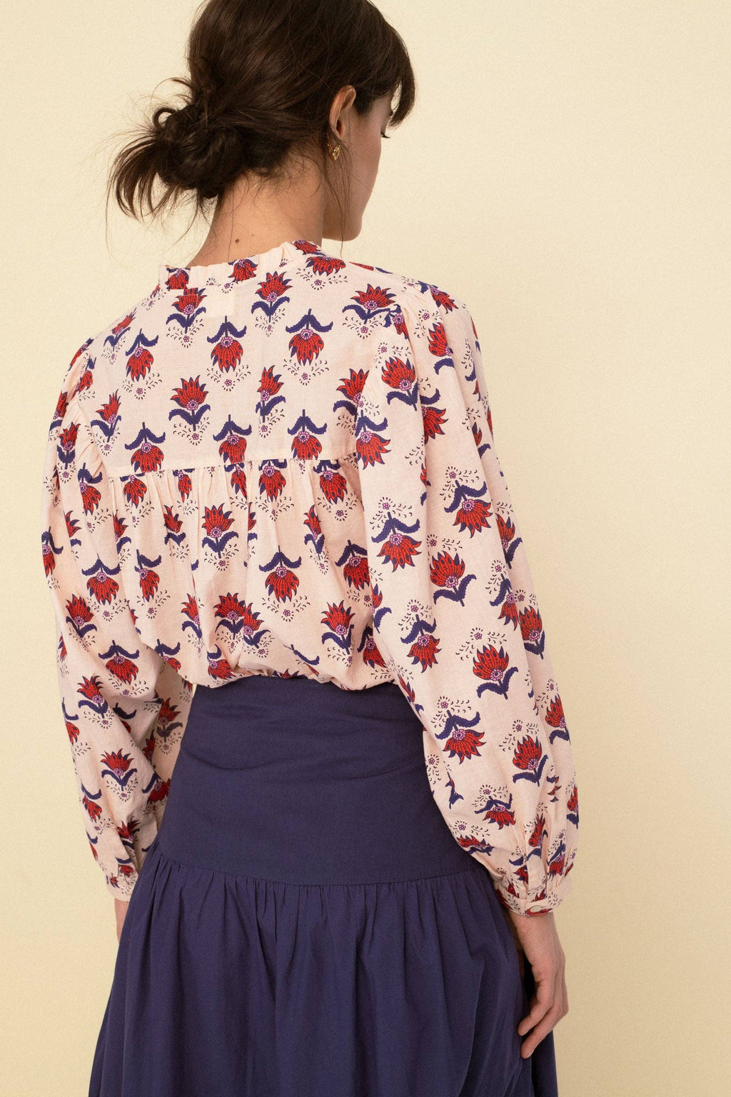 Sonmer Cotton Blouse  Peach
