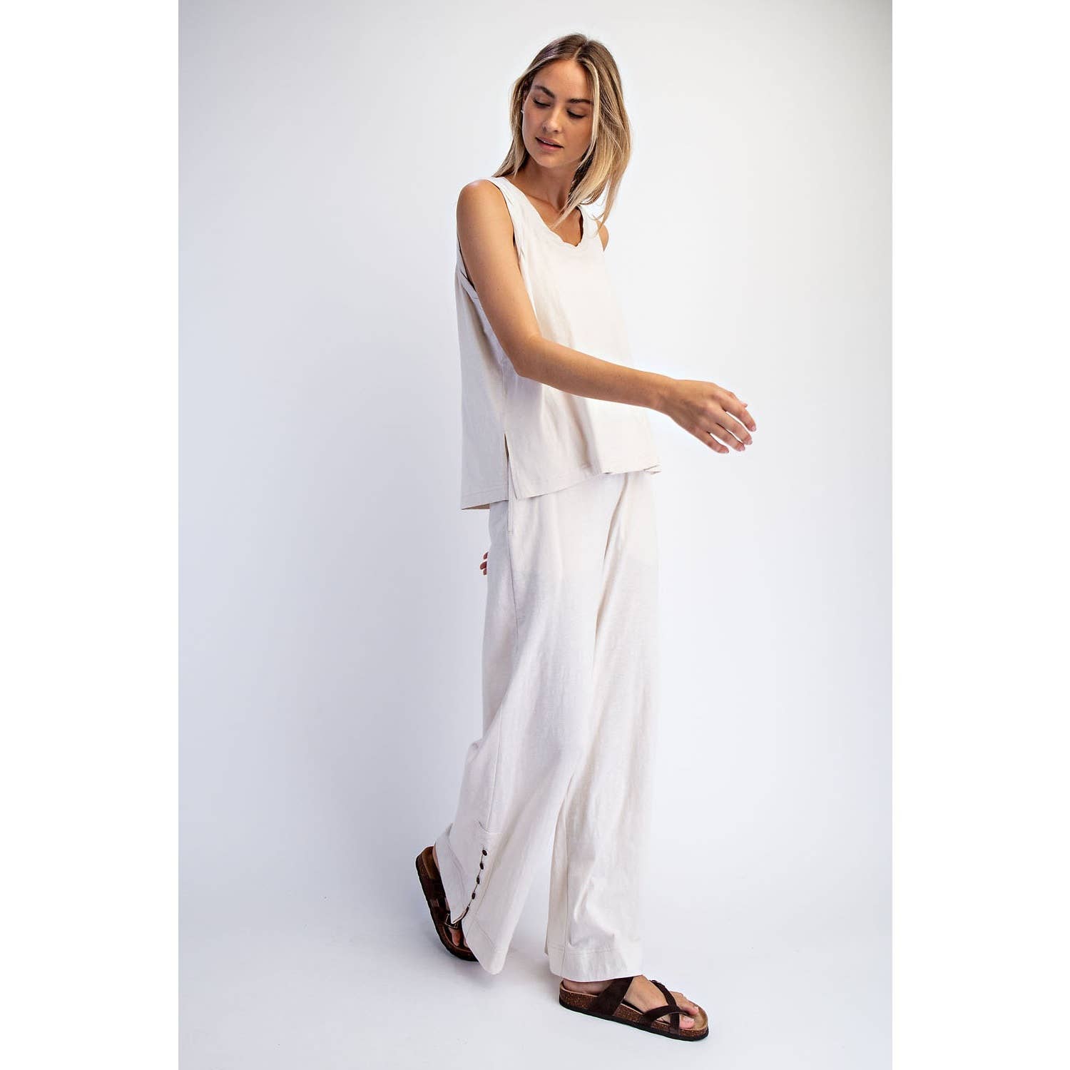 COTTON SLUB LAID-BACK CHIC SET