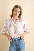Sonmer Alexa Blouse White/Pink