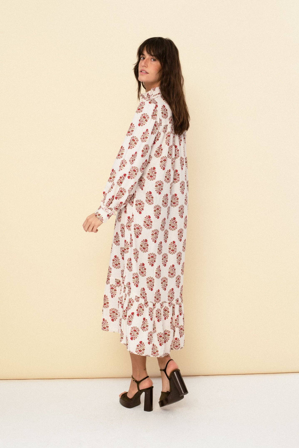 Juana dress red