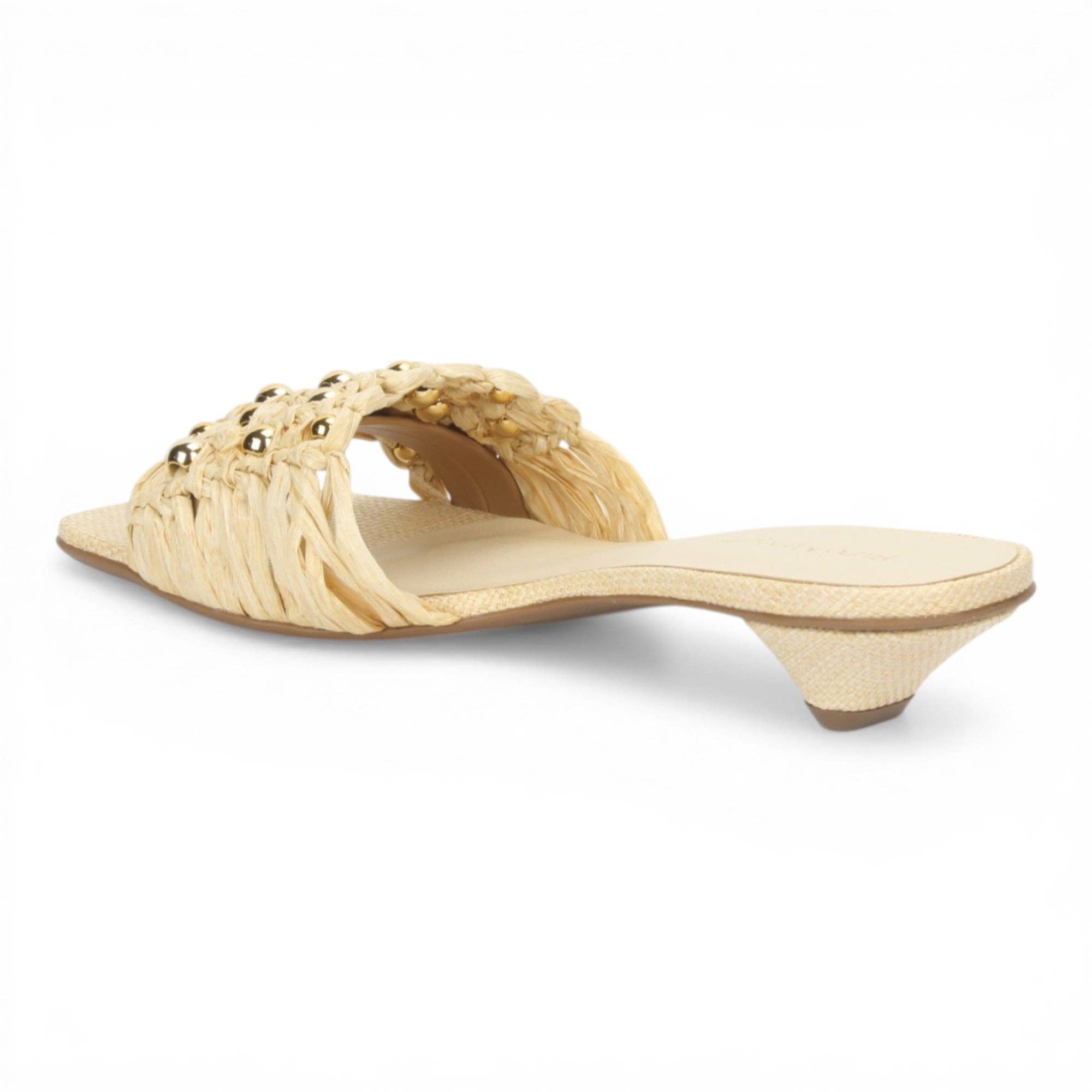 Bruno Menegatti Raffia Slide Natural