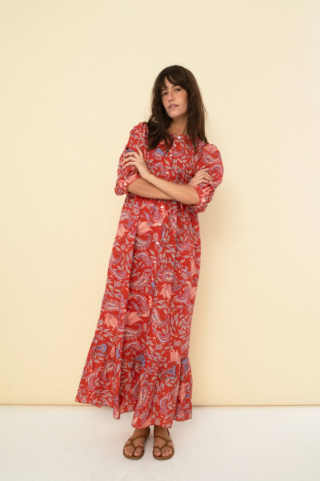 Sonmer Sofia dress terracotta