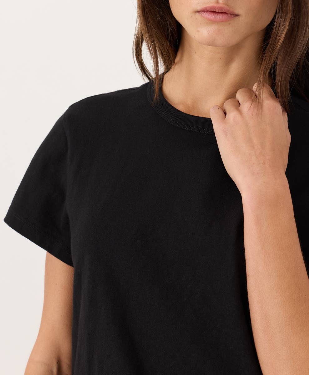 PACT Organic Cotton Women's Soft-Slub Essential Crewneck Tee
